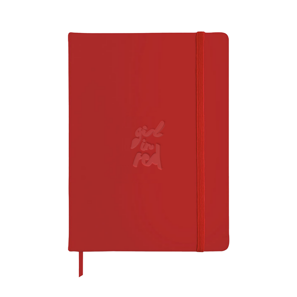 Ruby Red Notebook Girl In Red Notebook