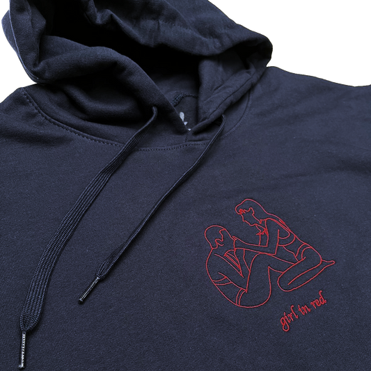 GIRL IN RED DRAWING HOODIE